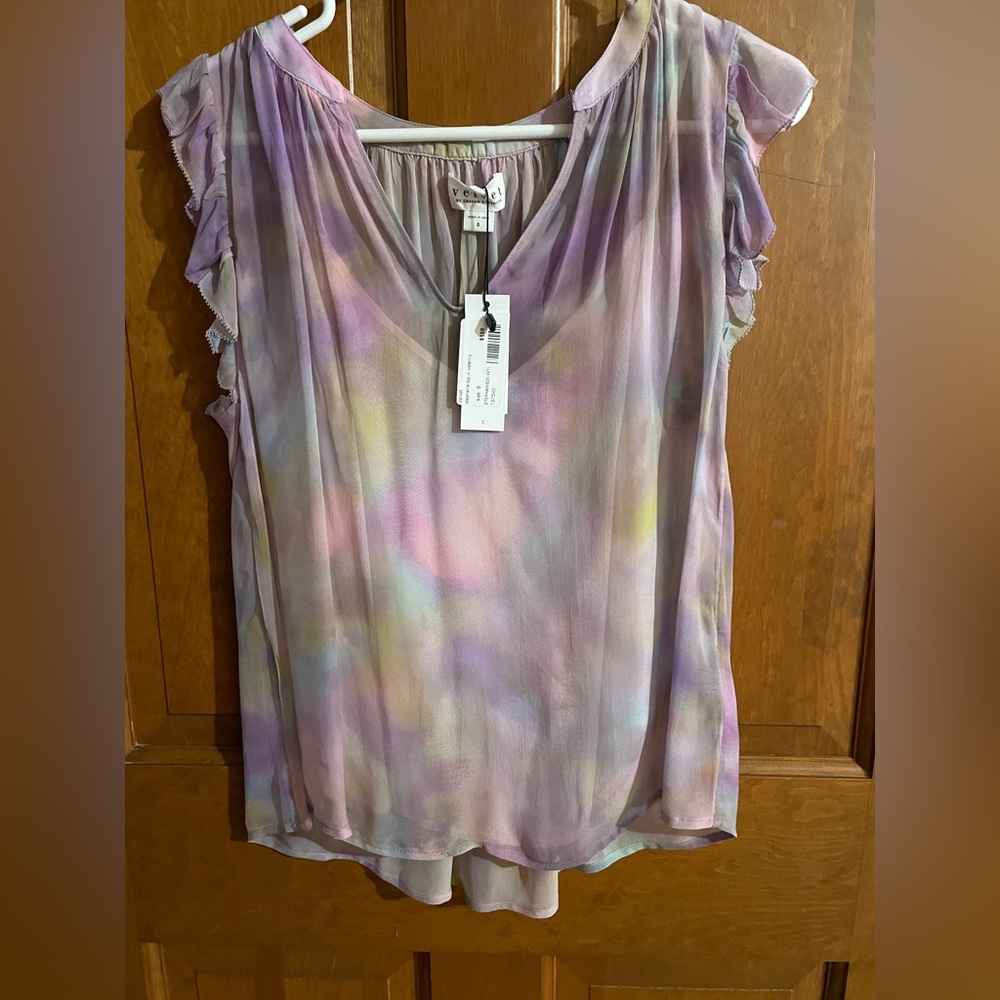 NWT Sz. Small Velvet by Graham & Spencer Stephanie Waterlily Top